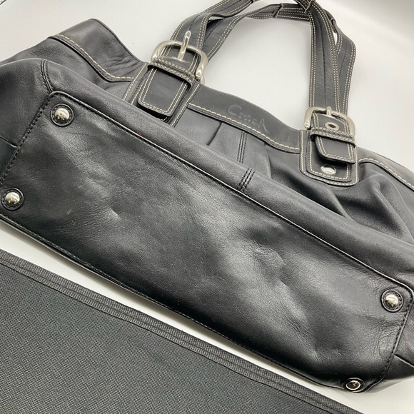 COACH LEATHER PLEATED SOHO BAG - Picture 7 of 10